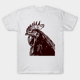 rooster line art design T-Shirt